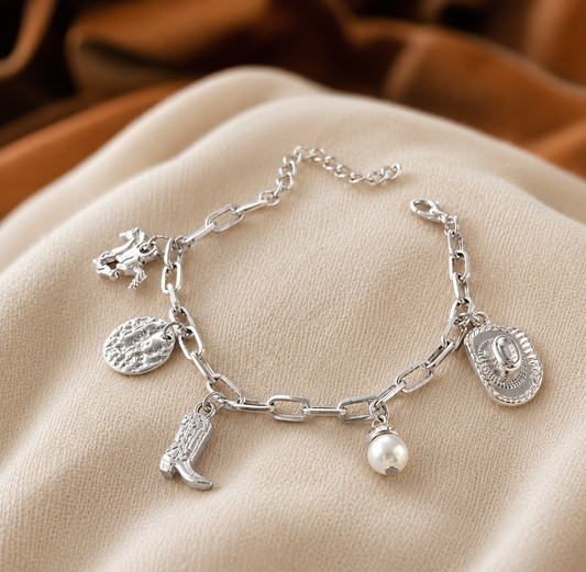 Horse Mission Cowboy Gold Bracelet