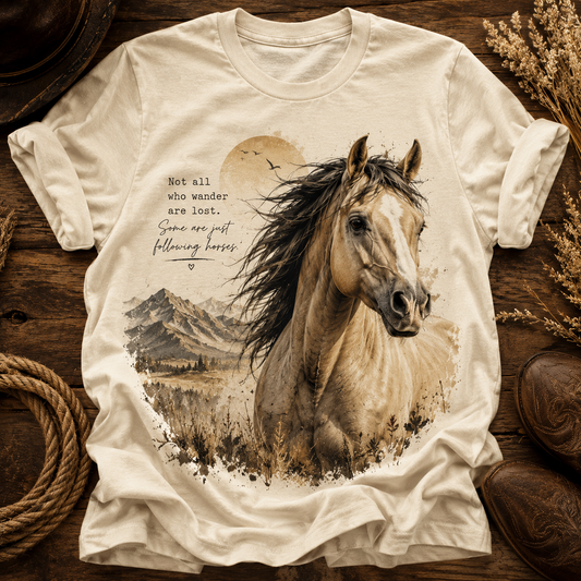 Wild Heart Horse T-Shirt – “Following Horses” Edition