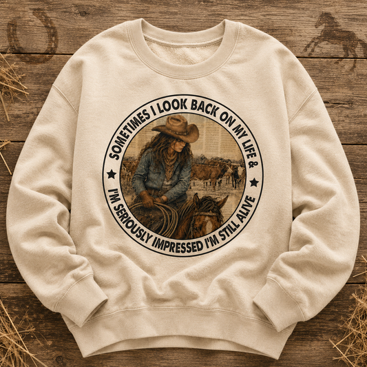 Still Alive Cowgirl Sweatshirt