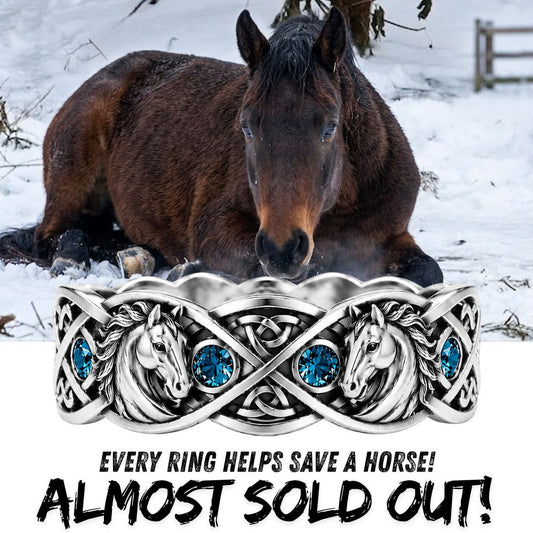 Horse Gemstone Ring