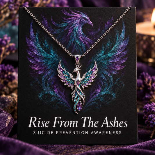 Suicide Prevention Awareness Phoenix Necklace