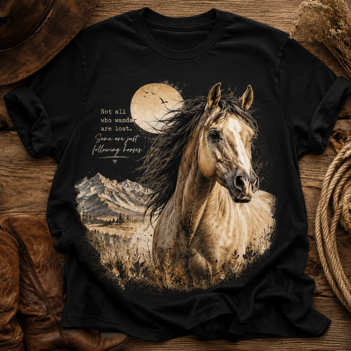 Wild Heart Horse T-Shirt – “Following Horses” Edition