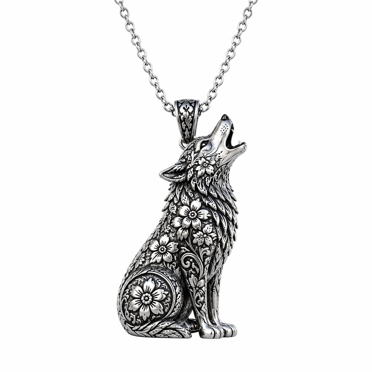 Save The Wolves 925 Sterling Silver Necklace