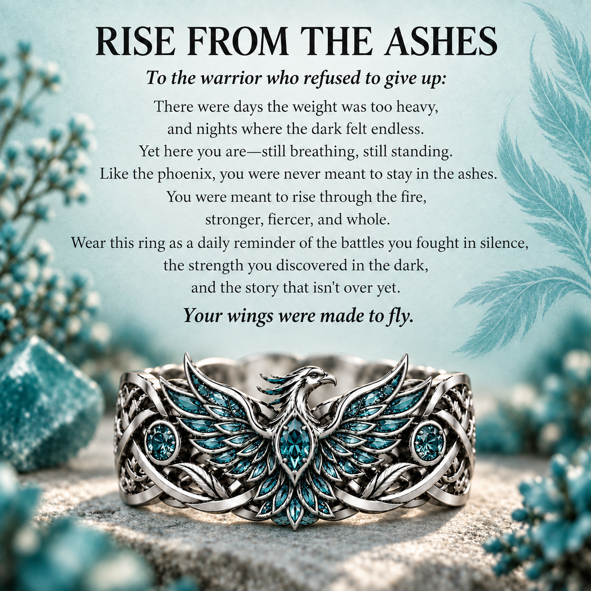 Suicide Prevention Awareness Phoenix Ring