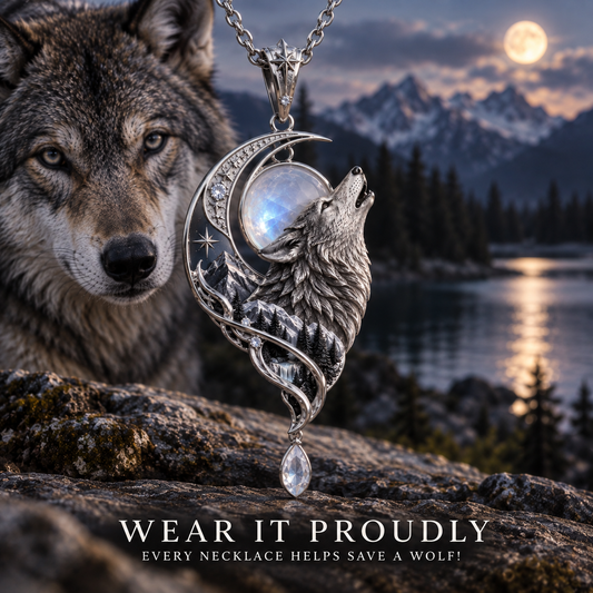 Moonlight Wolf Necklace