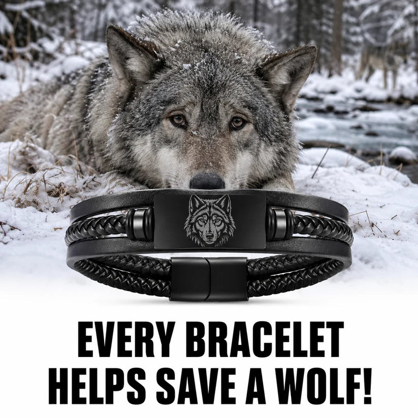 SAVE A WOLF BRACELET