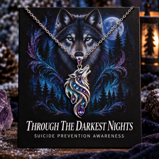 Suicide Prevention Awareness Wolf Necklace