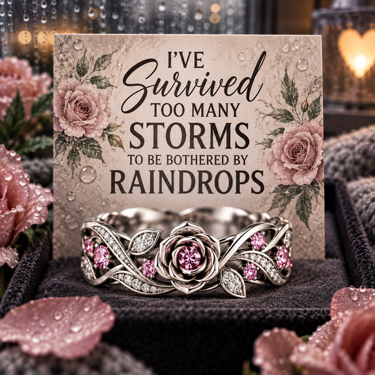 Survived The Storm Rose Ring