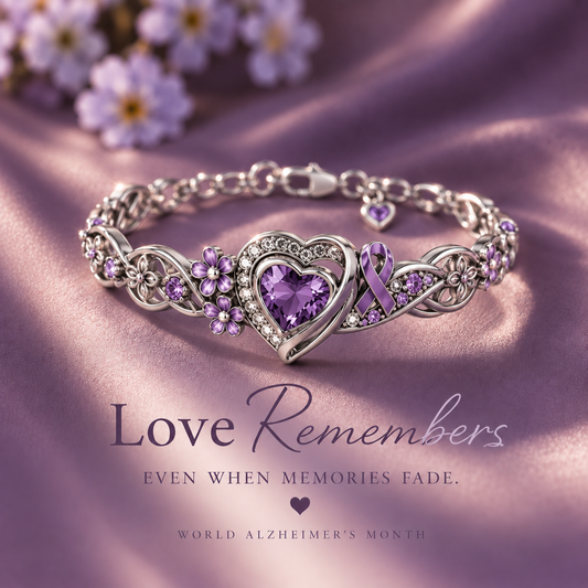 Love Remembers™ Alzheimer’s Awareness Bracelet