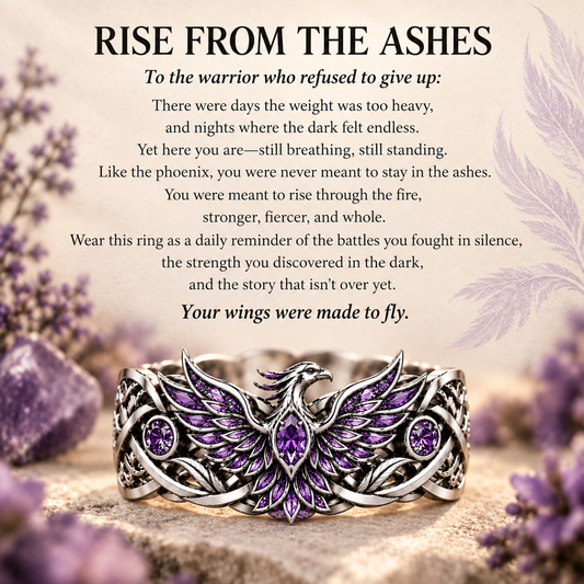 Suicide Prevention Awareness Phoenix Ring