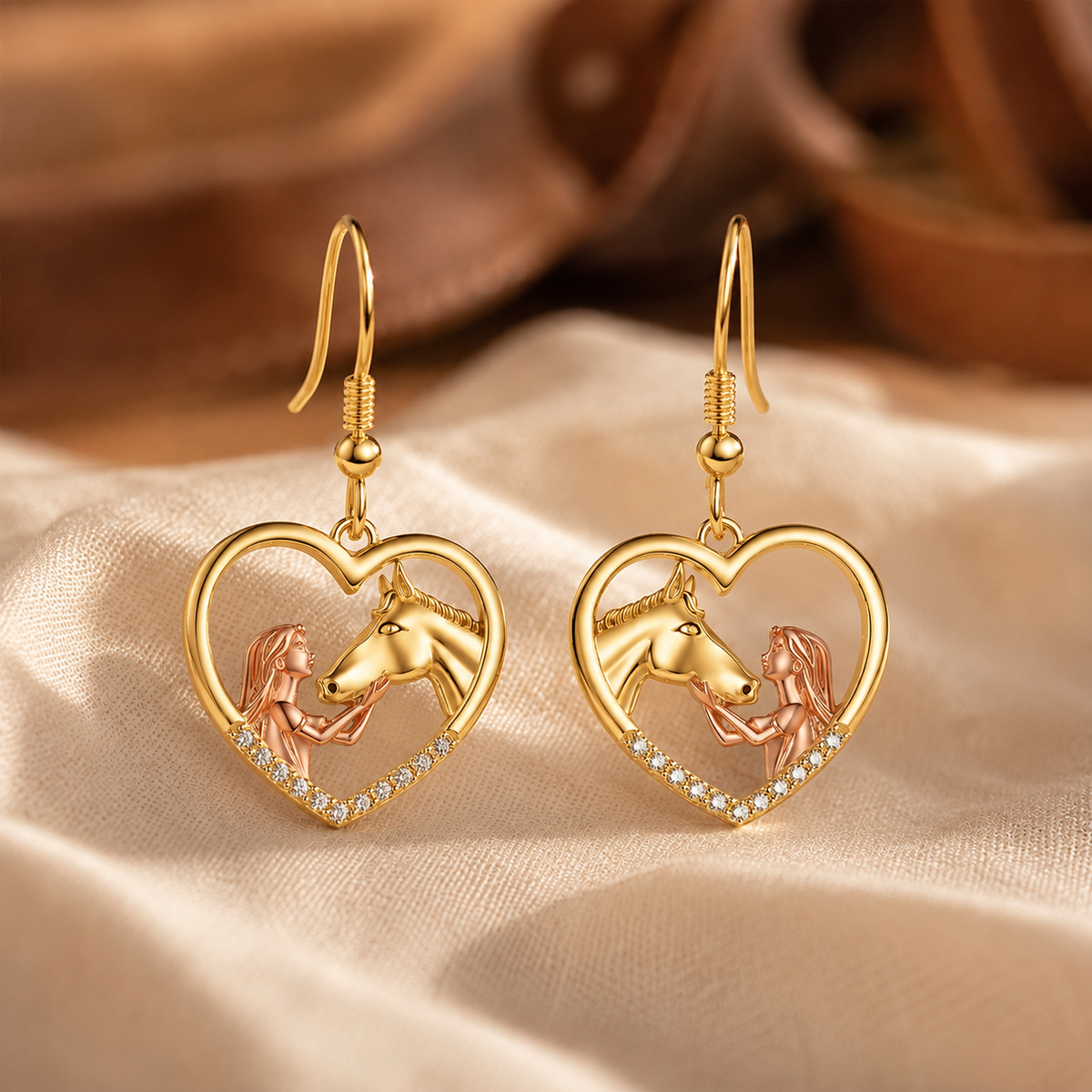 Horse Mission Silver Earrings