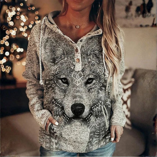 Wolf Mission Knit Hoodie