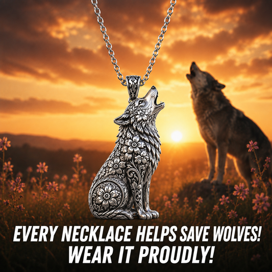 Save The Wolves 925 Sterling Silver Necklace
