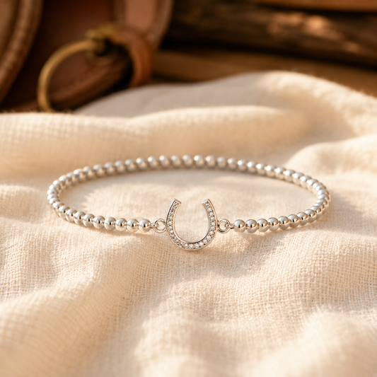 Horse Mission White Gold Bracelet