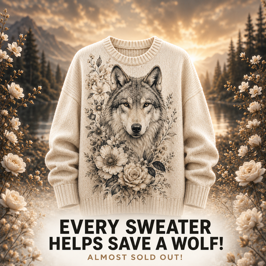 Floral Wolf Sweater